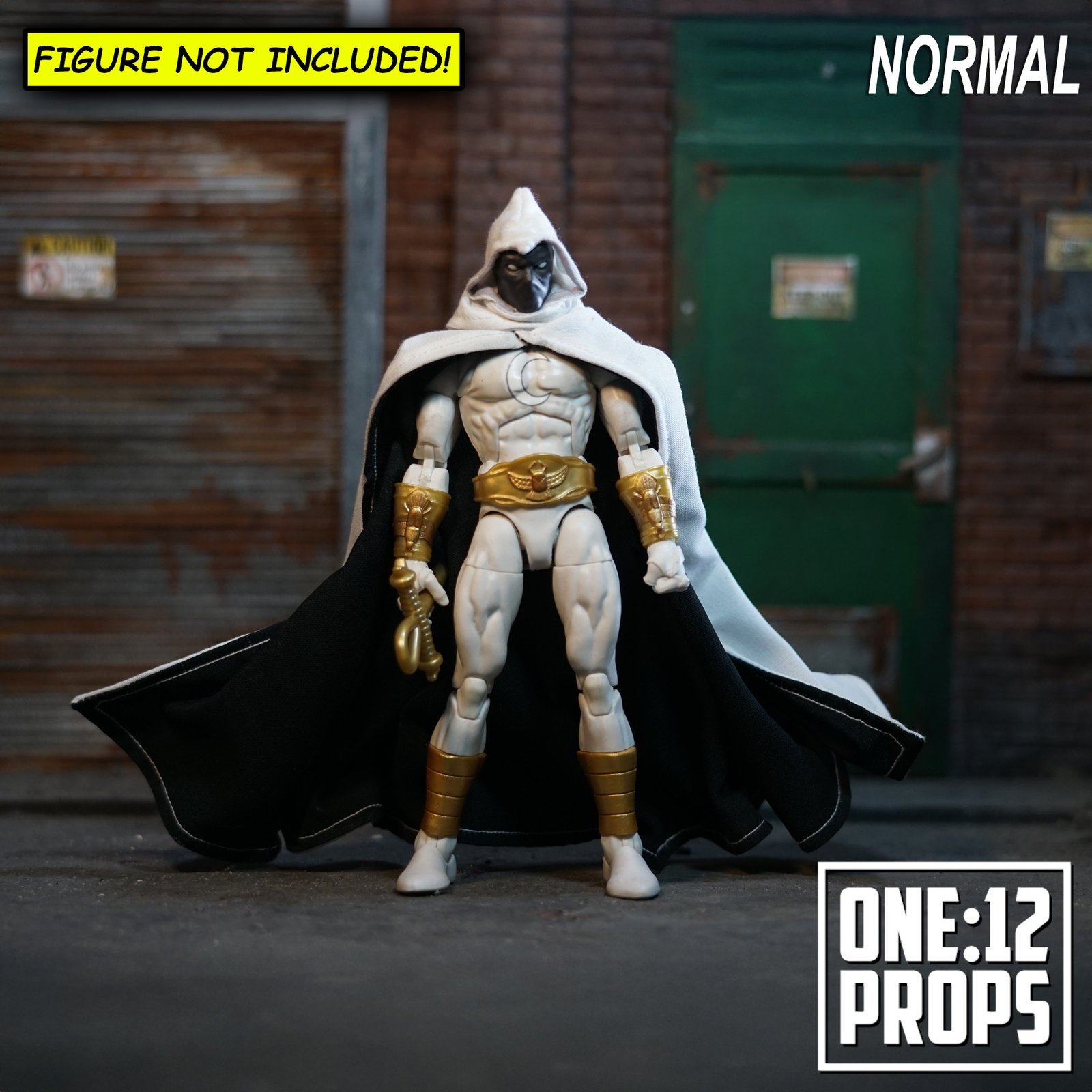 Custom Wired Cape For Marvel Legends Moon Knight Black and White Custom Wired Cape For Marvel Legends Moon Knight Black and White